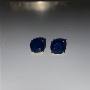 Kate Spade big black stone stud earrings